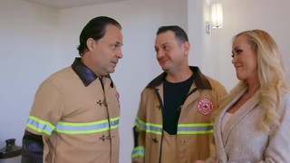 Fireman takes part in photo sesh that turns into sex with MILF