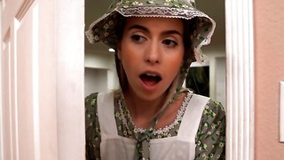 Attraction and weird fuckin' in a scene with goofy costumes